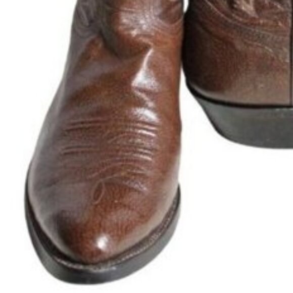 NOCONA SZ 11D Brown Men's Leather Western Boots - Picture 2 of 14